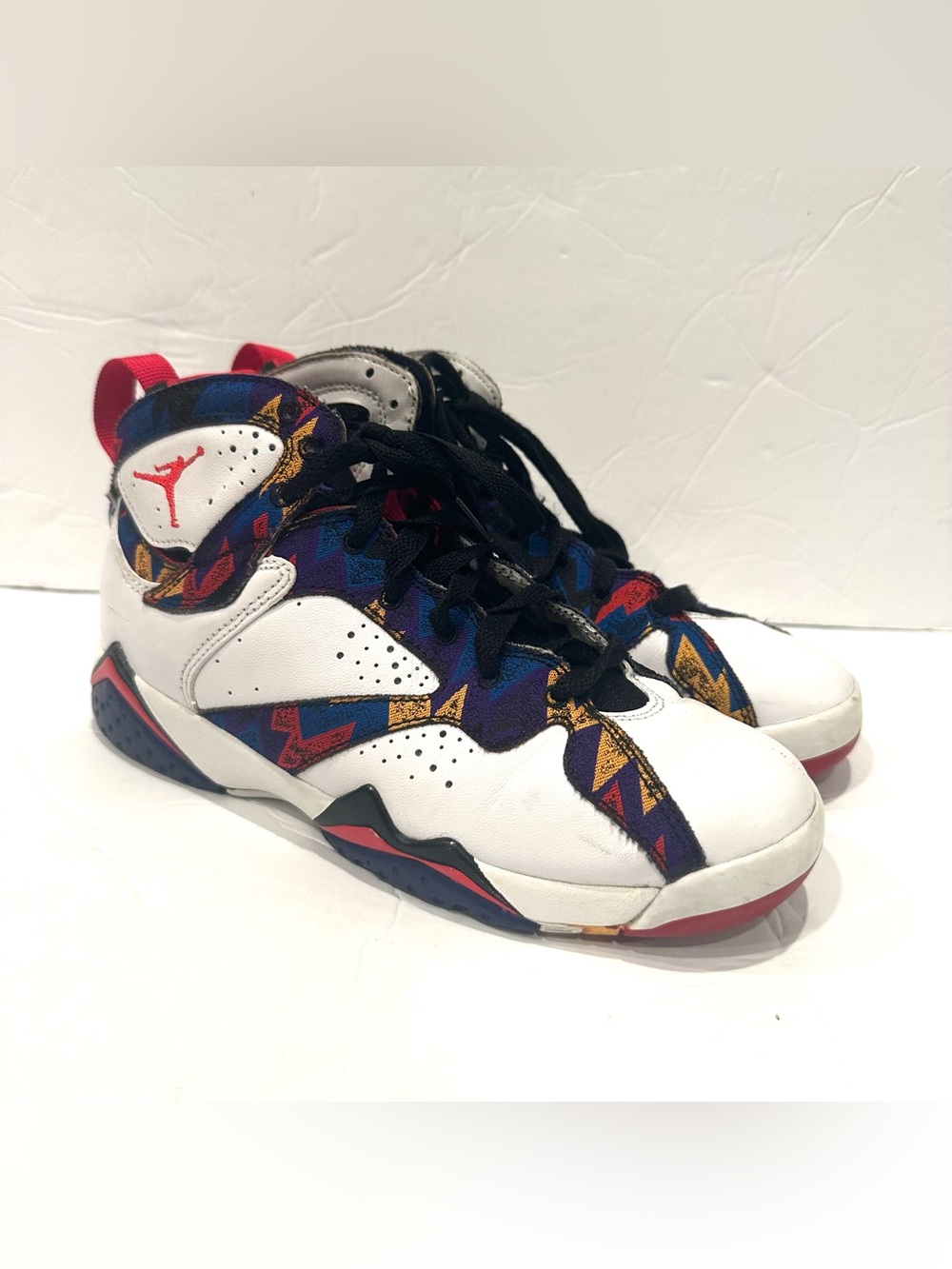 Air Jordan Youth Boys Retro High Top Tennis Shoes White Multi Size 4.5Y